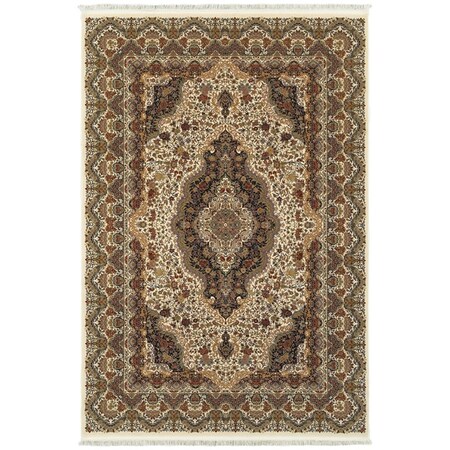 Oriental Weavers 9 Ft. 10 In. X 12 Ft. 10 In. Masterpiece Traditional Area Rug, Ivory M5560W300390ST
